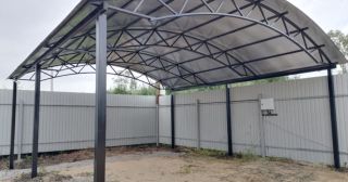 Арочные навесы из металлопрофиля Лесной, цена от 3471 руб.